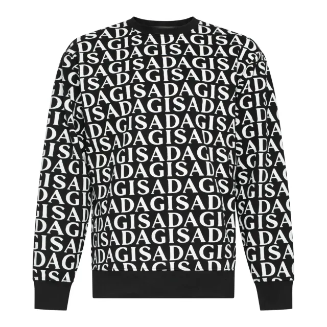 Gisada Rio 3004 sweatshirt herre Black bomull