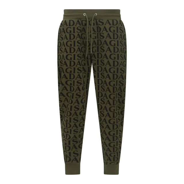 Gisada 4002 Joggebukse mørk oliven bomull