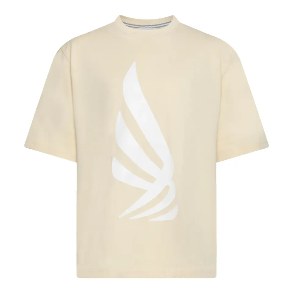 Gisada Oversized t-skjorte beige tung bomull