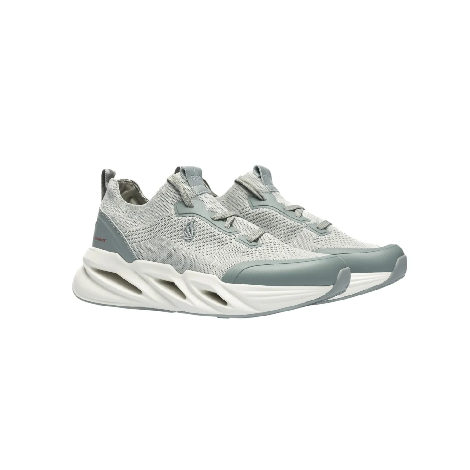 Gisada Knit Runner High sneakers grå mesh