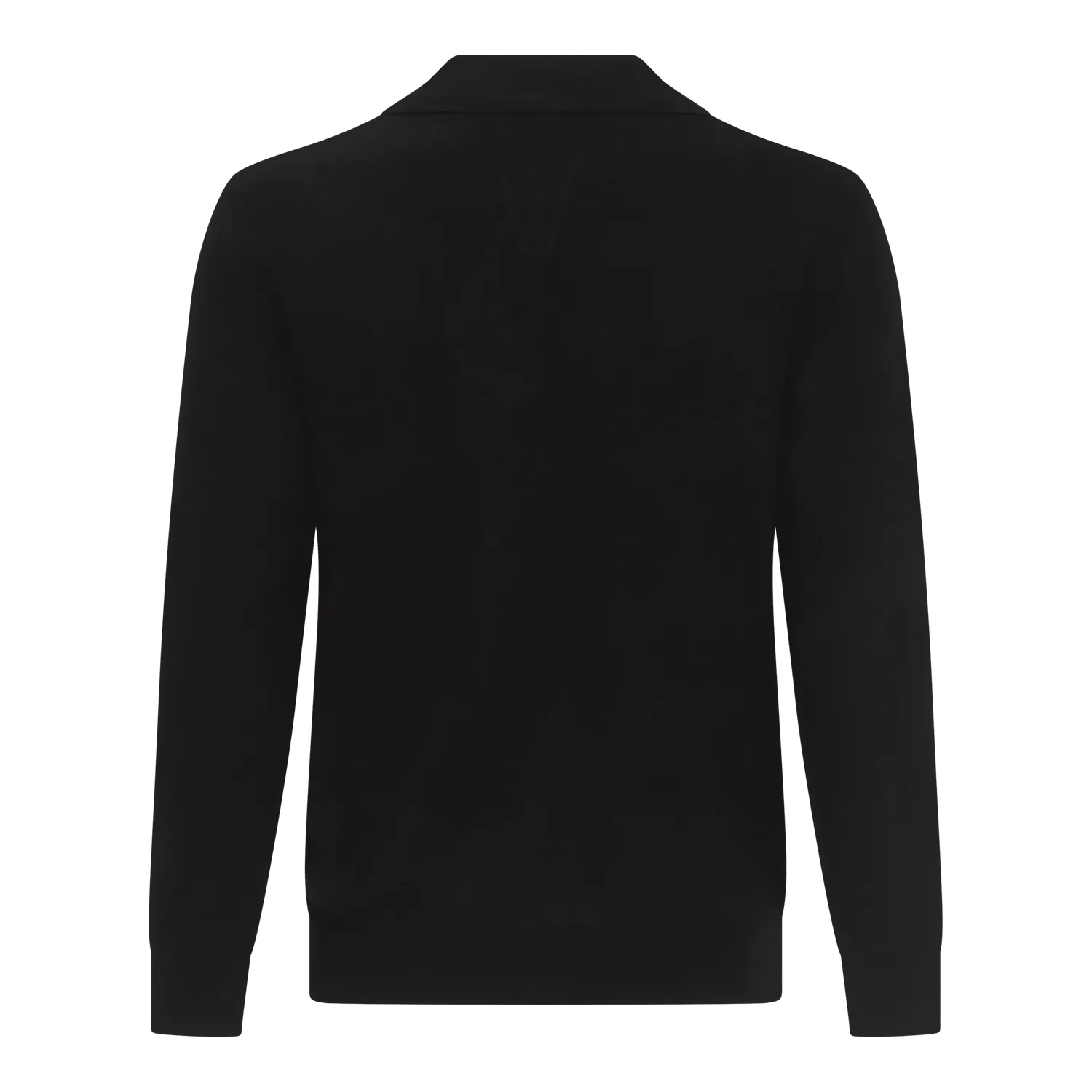 Gisada 1202 strikket polo svart johnnykrage