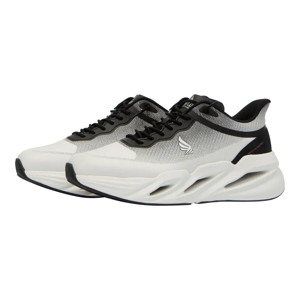 Gisada Runner high-top sneakers hvit/svart tekstil