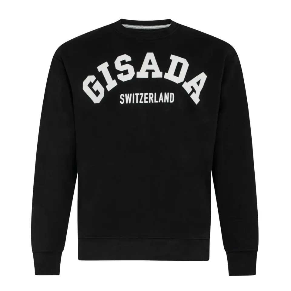 Gisada 3001 Regular Fit genser svart flockprint