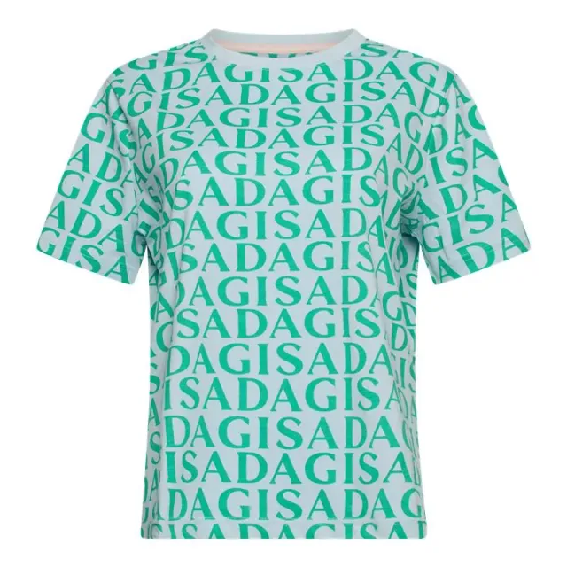 Gisada Barcelona 5007 t-skjorte Ice Blue oversized