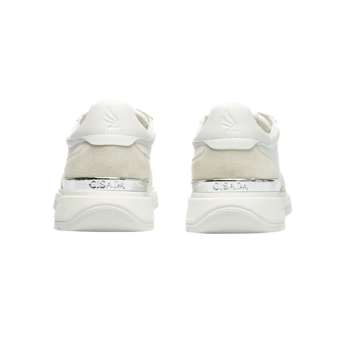 Gisada Retro Running sneakers hvit semsket