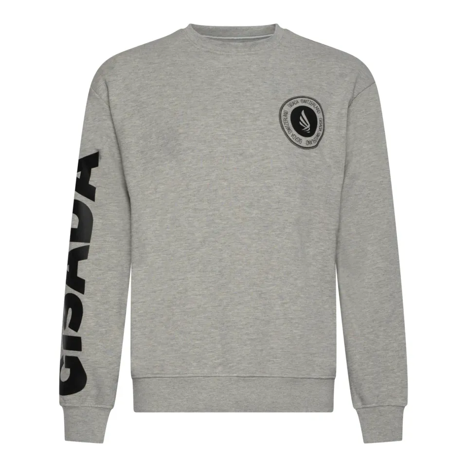 Gisada Regular Fit sweatshirt grå bomull