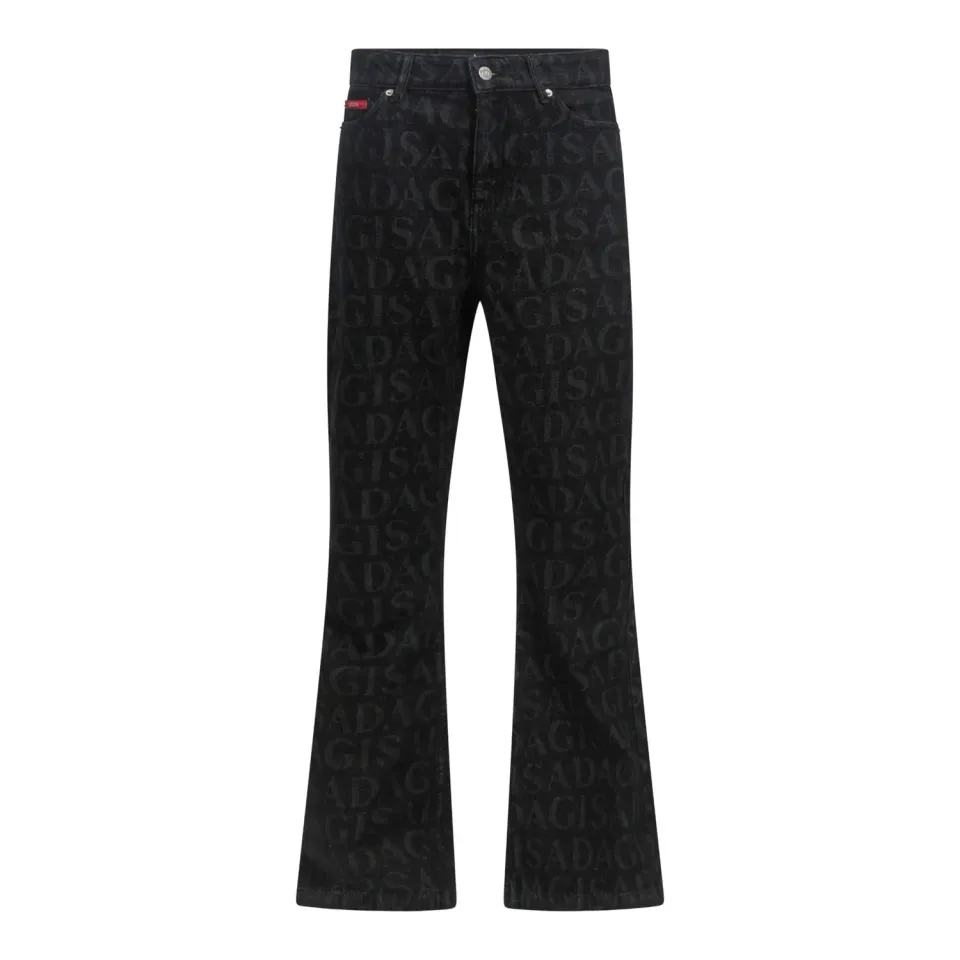 Gisada 1403 jeans dame svart flared fit