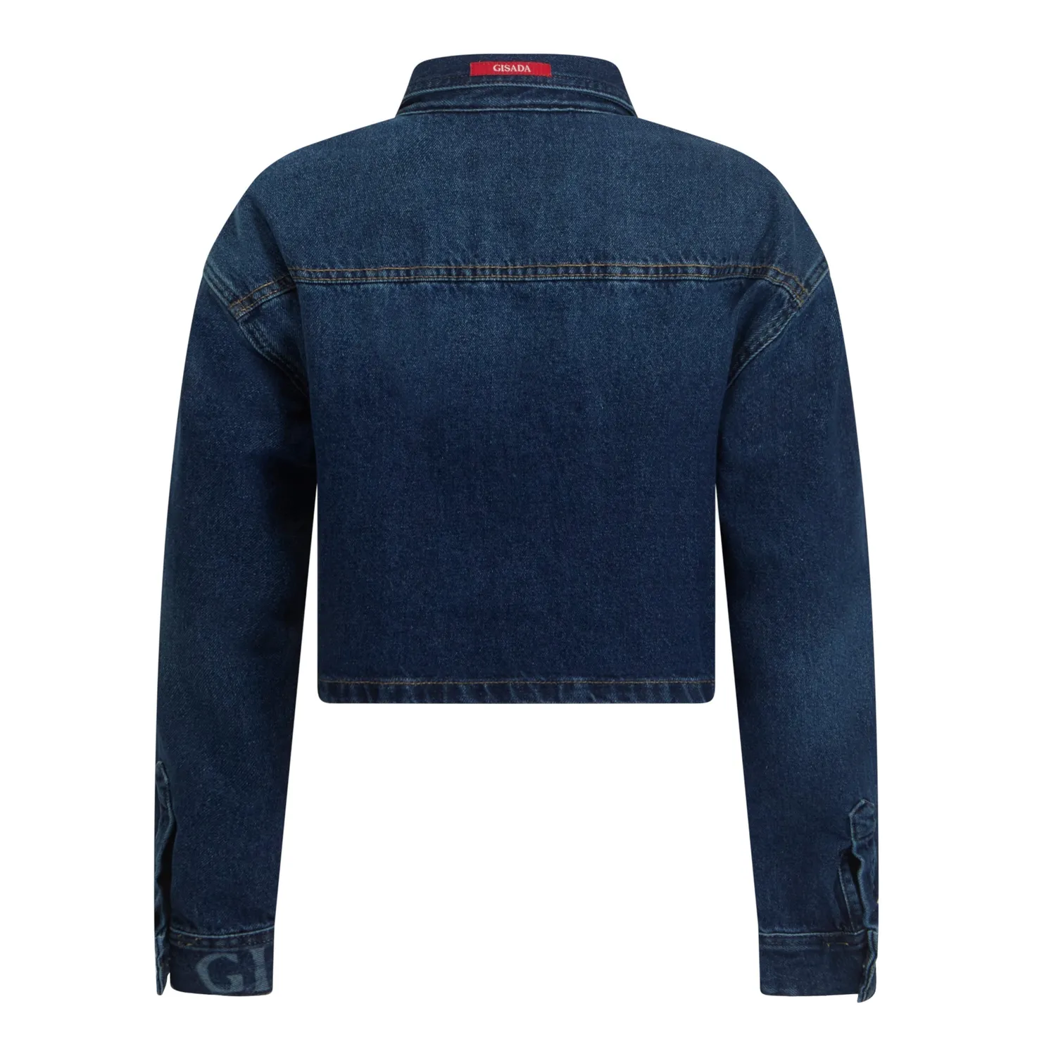 Gisada 1406 denimskjorte washed blue crop