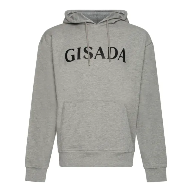 Gisada 3007 hettegenser grå bomull regular fit