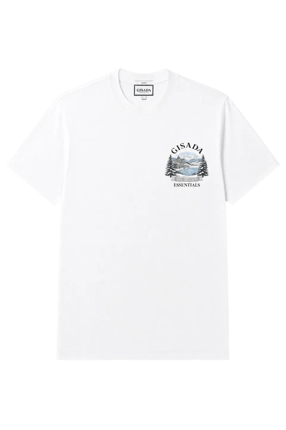 Gisada Print t-skjorte White M myk jersey