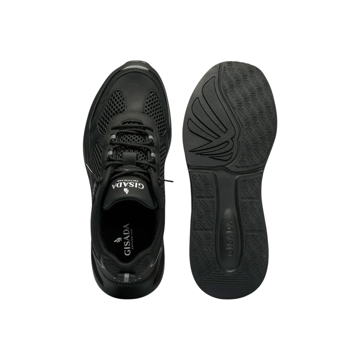 Gisada Runner Low sneakers svart pustende mesh