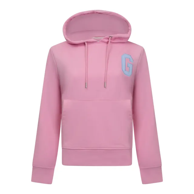 Gisada 6008 hoodie bomull rosa patch-trykk