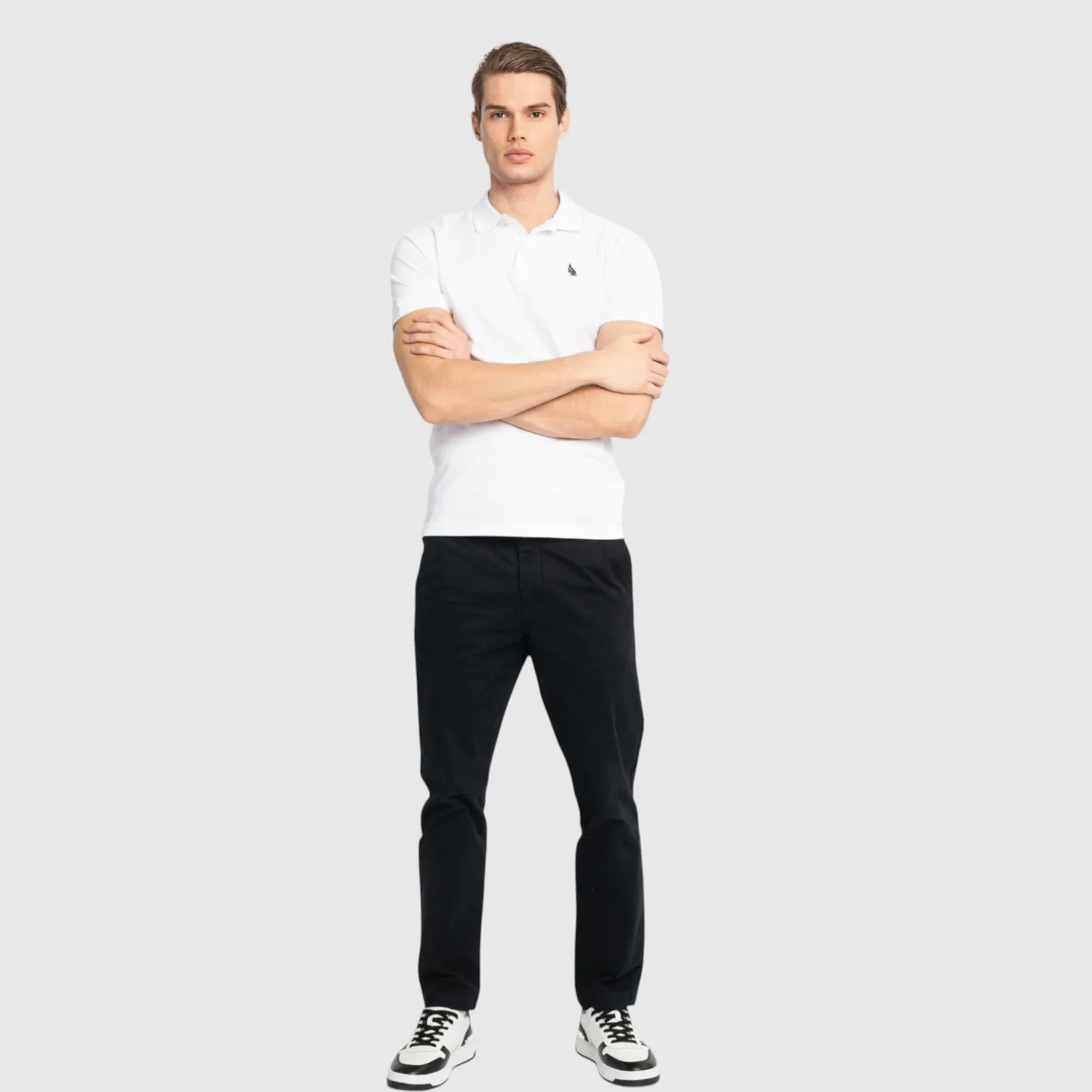 Gisada Miami 2000 polo hvit bomull regular fit