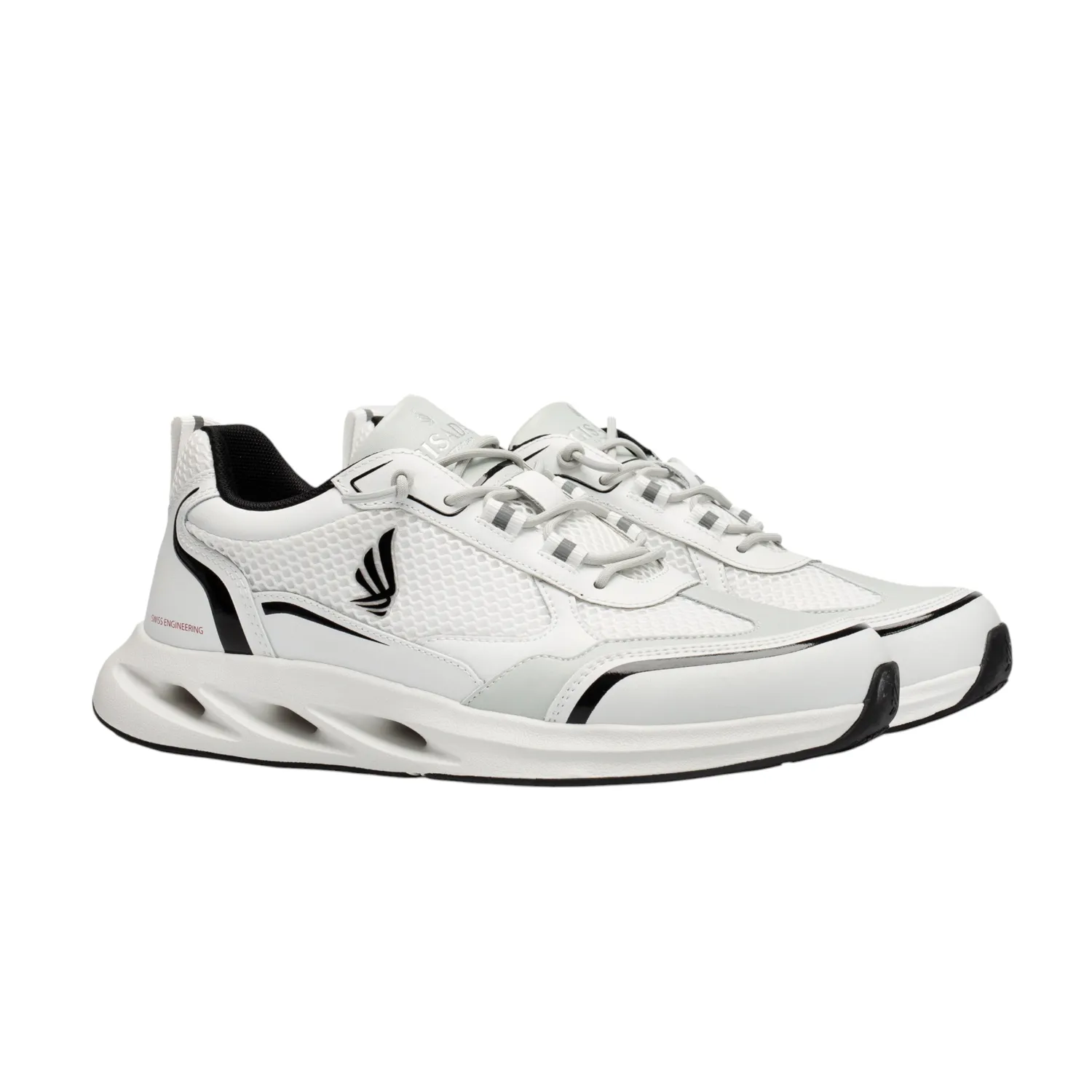 Gisada Runner 16000 sneakers hvit grå svart pustende