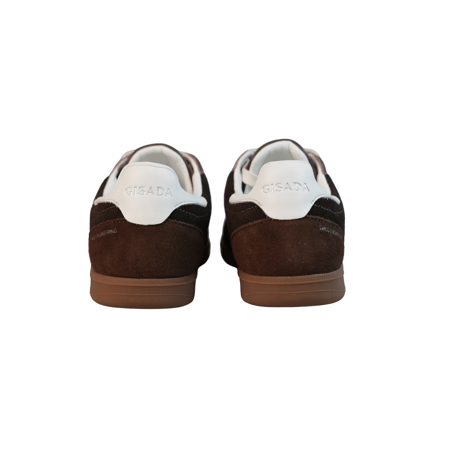 Gisada Flat Sole Sneaker semsket brun