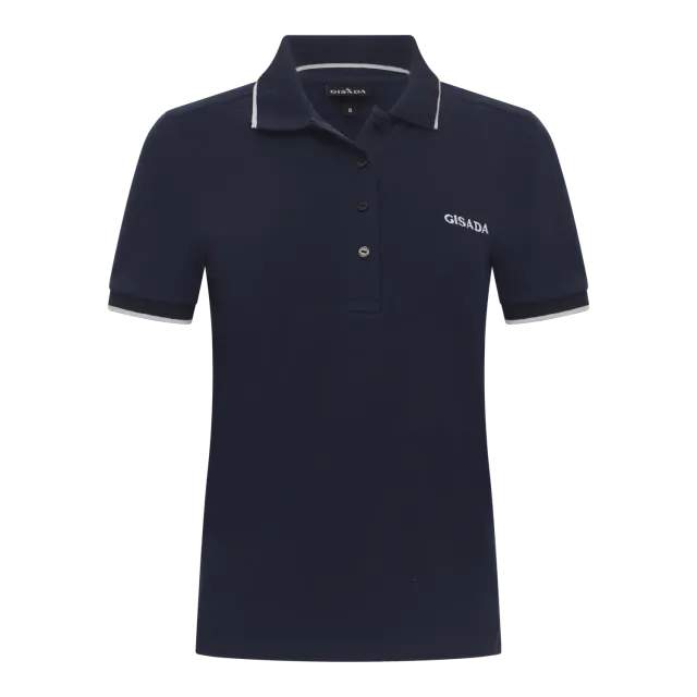 Gisada 9002 polo marine bomull piké dame