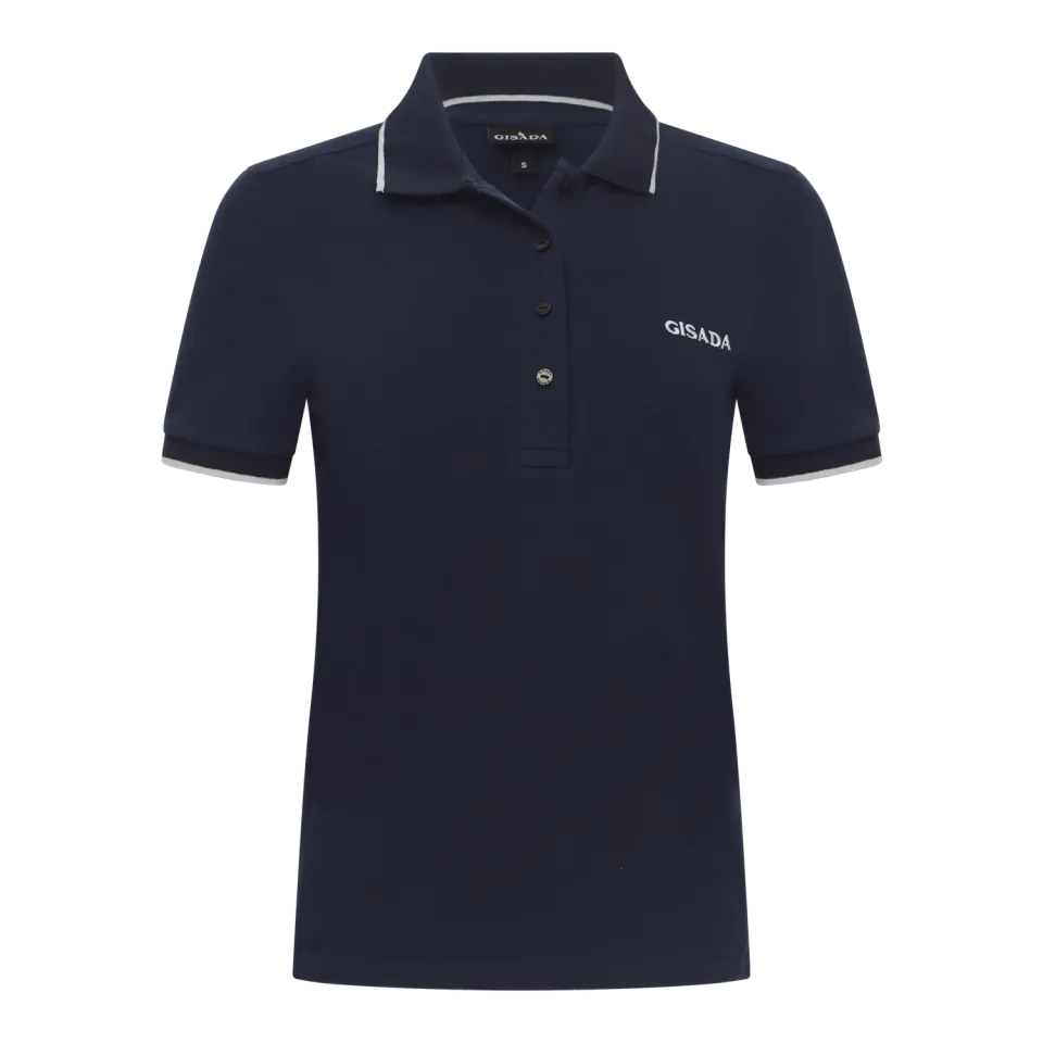 Gisada 9002 polo marine bomull piké dame