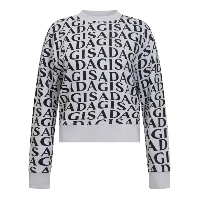Gisada Crop sweatshirt White M monogram bomull