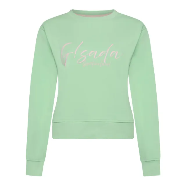 Gisada 6000 sweatshirt mint bomullsblanding cropped