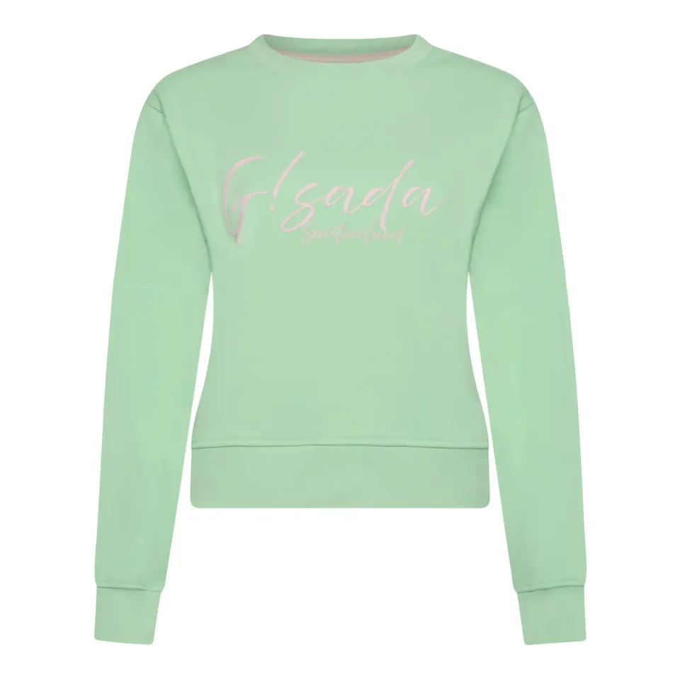 Gisada 6000 sweatshirt mint bomullsblanding cropped