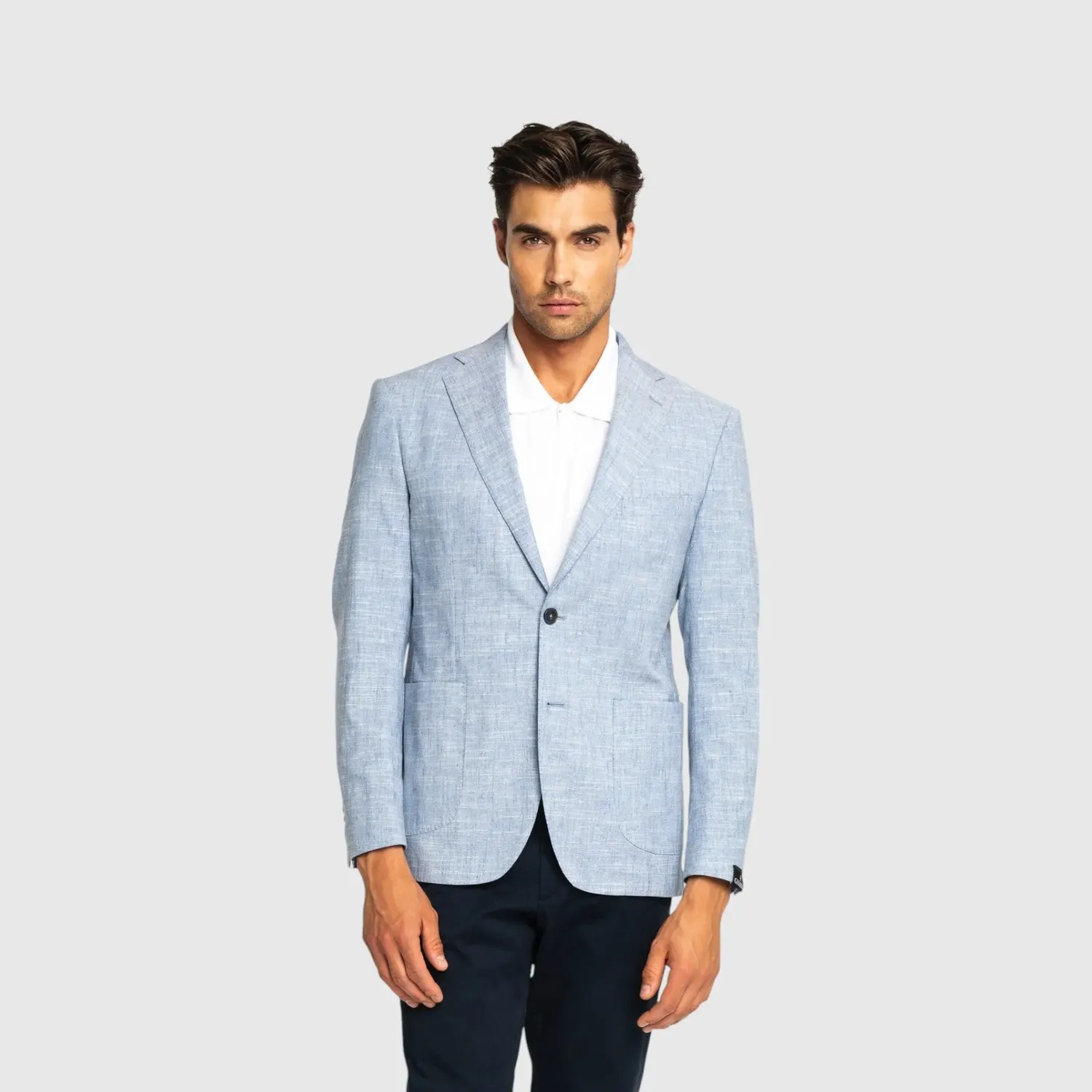 Gisada Tokyo Tweed blazer Ice Blue 50 lett lin
