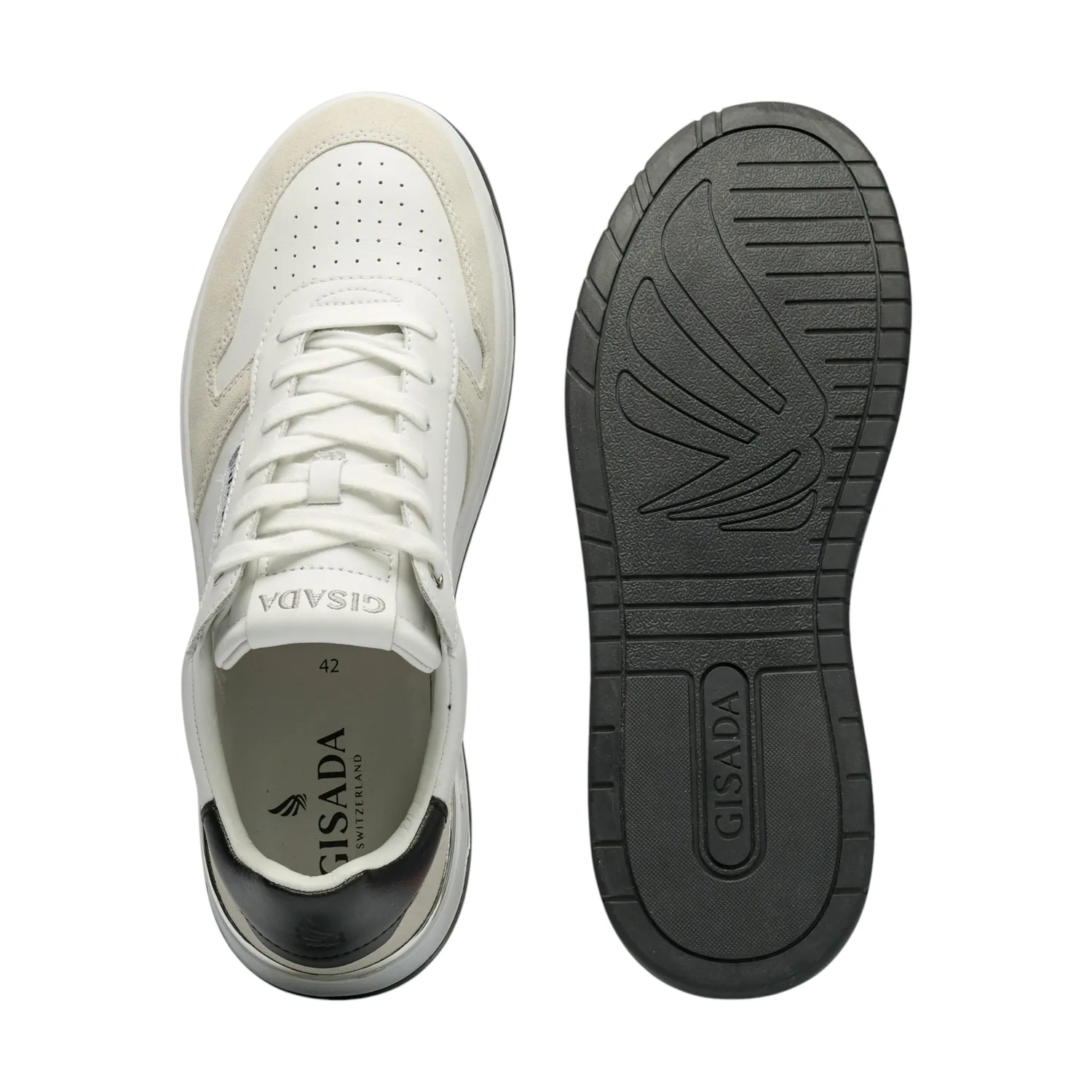 Gisada LA 17001 sneakers Hvit/Svart skinn