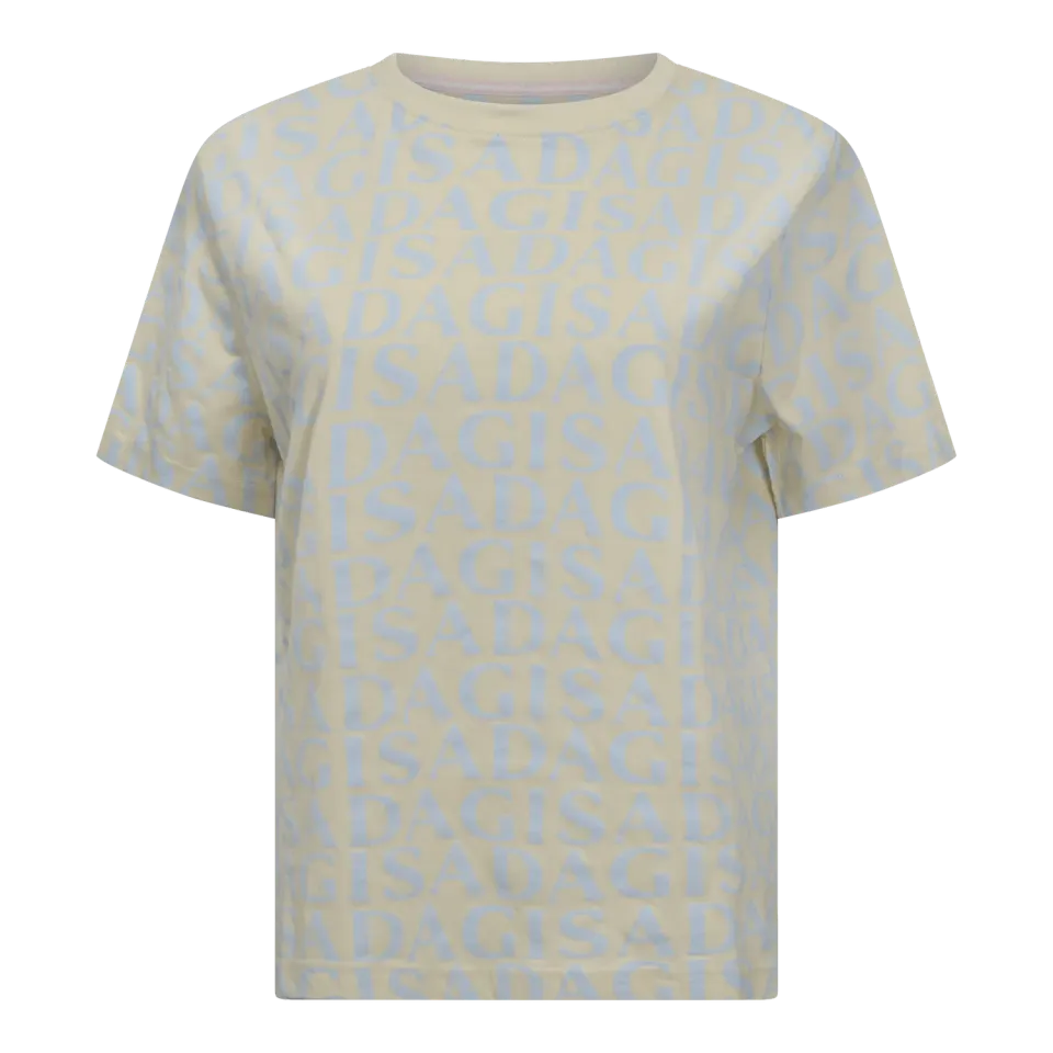 Gisada 5007 oversized t-skjorte dame beige