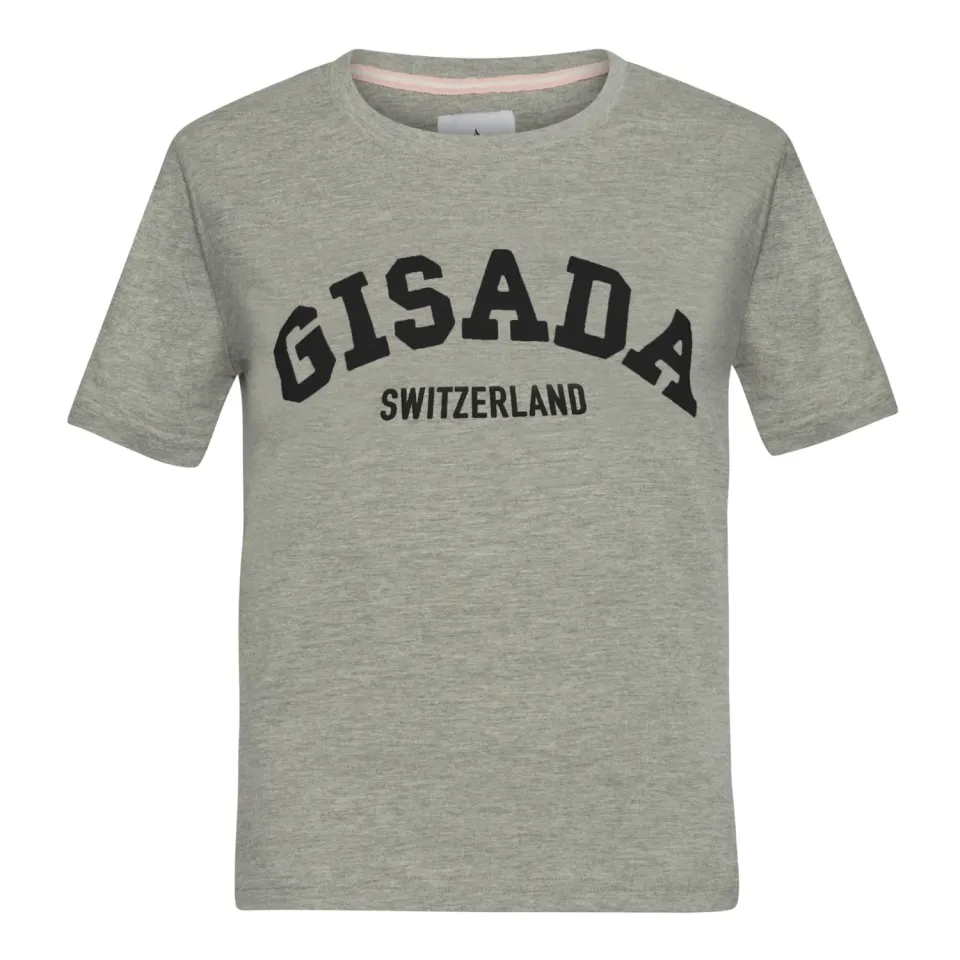 Gisada 5001 t-skjorte grå puff-print dame