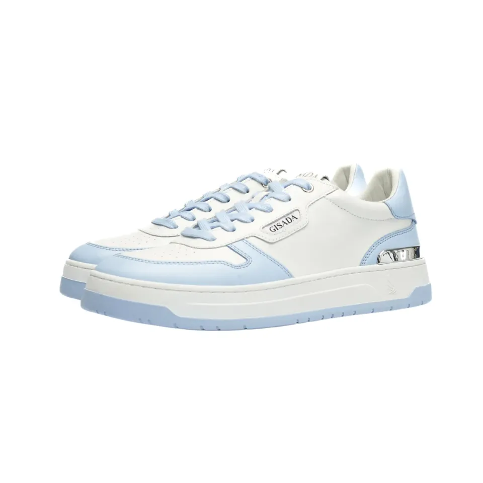 Gisada Trainer Low-Top sneakers ice blue skinn
