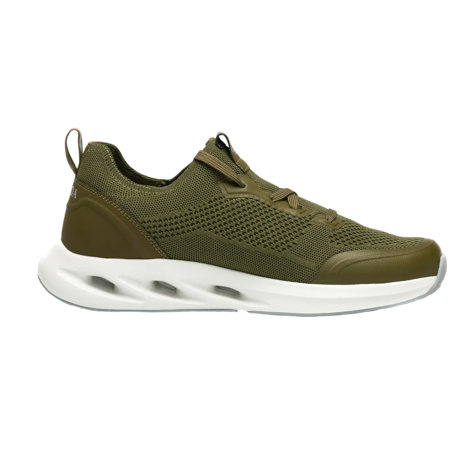 Gisada Knit Runner sneakers army pustende mesh
