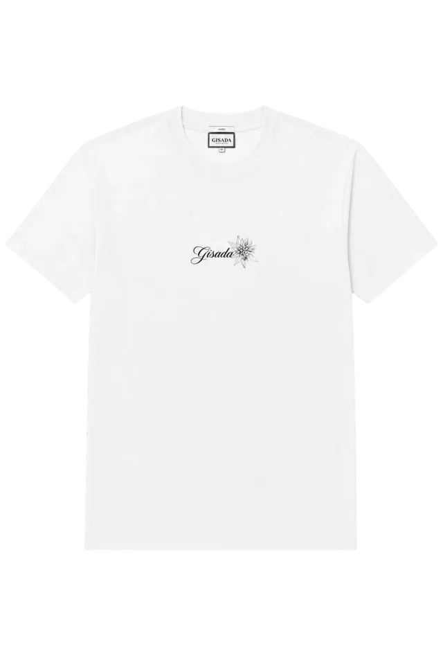 Gisada 1018 t-skjorte hvit bomull unisex