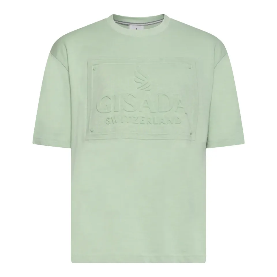 Gisada Chicago 1005 t-skjorte herre mint oversized bomull