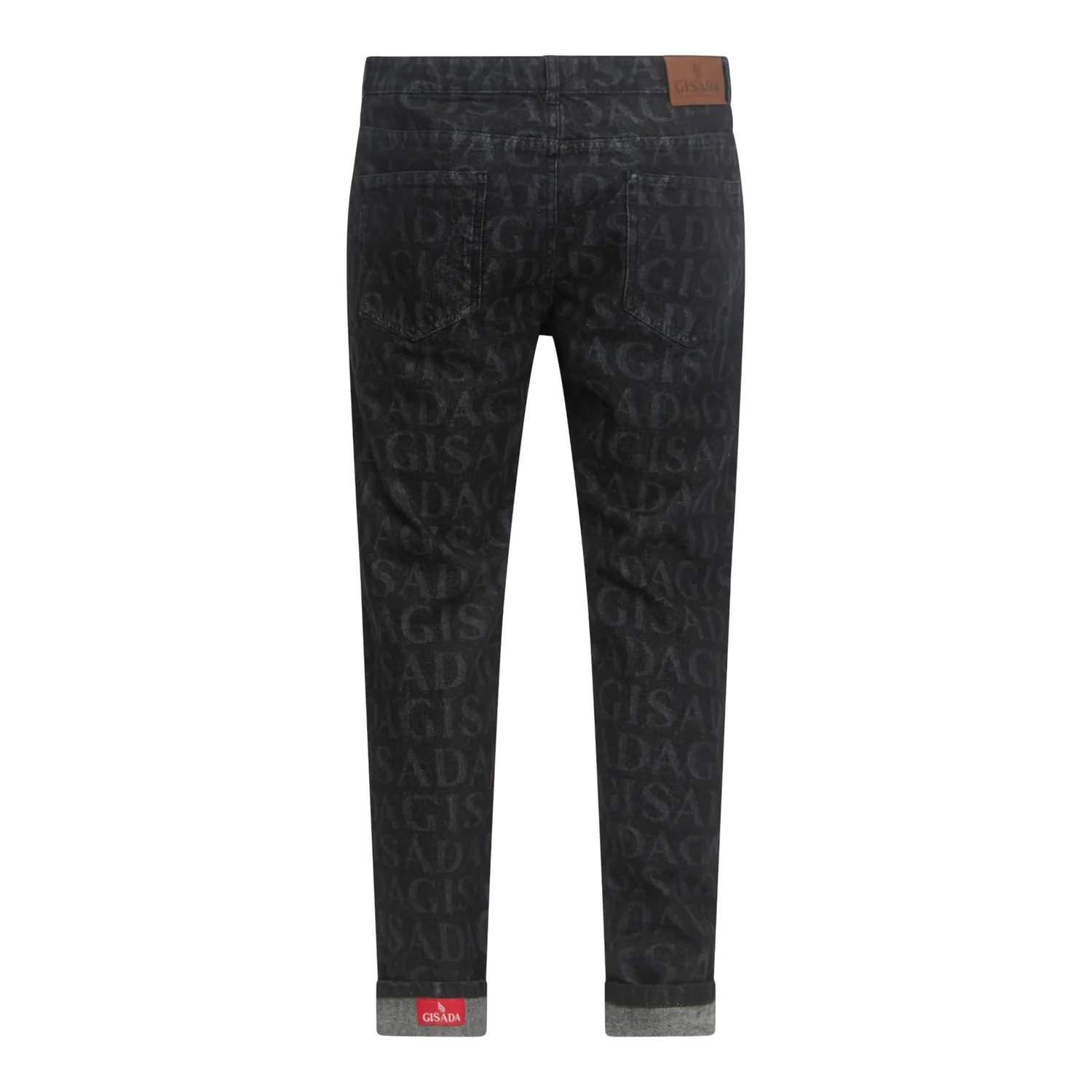 Gisada 1106 Slim Fit denimjeans herre svart stonewashed