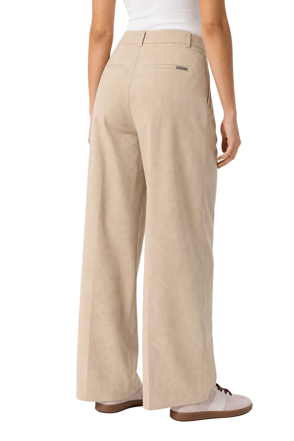 Gisada 1413 bukse beige med enkel legg