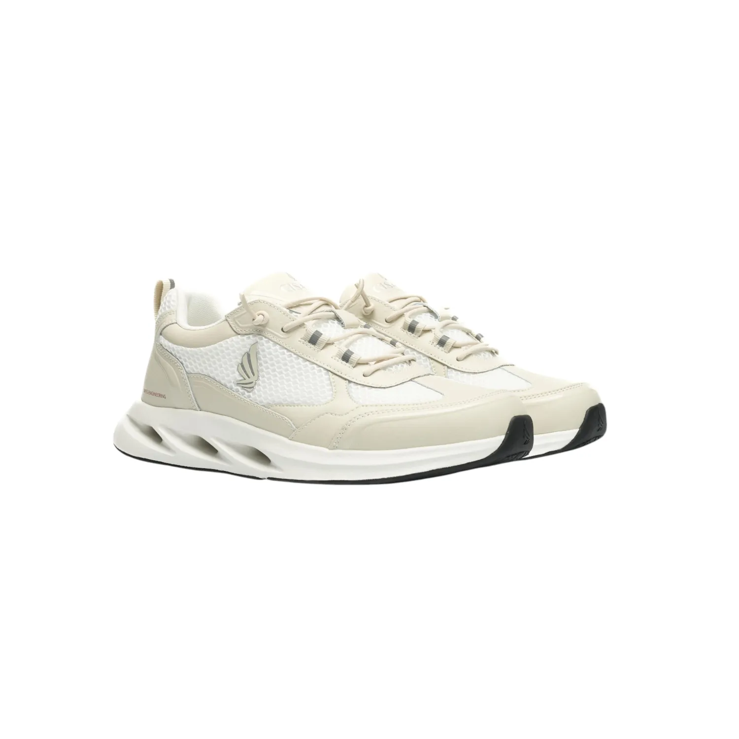 Gisada Runner Bicolor Low sneakers beige lær
