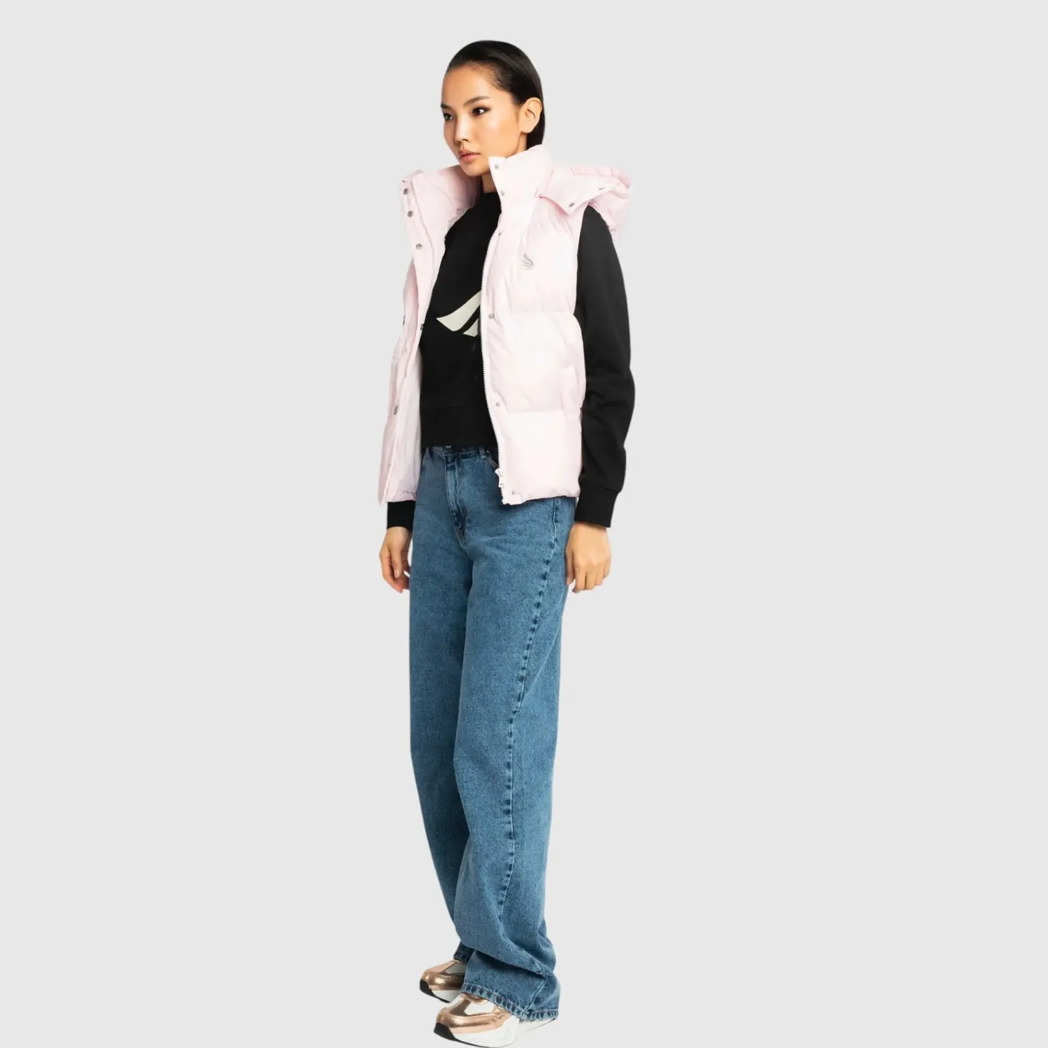 Gisada 1606 boblevest rosa sorbet avtakbar hette