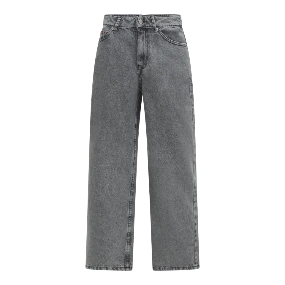 Gisada 1405 boyfriend cropjeans dame snøgrå