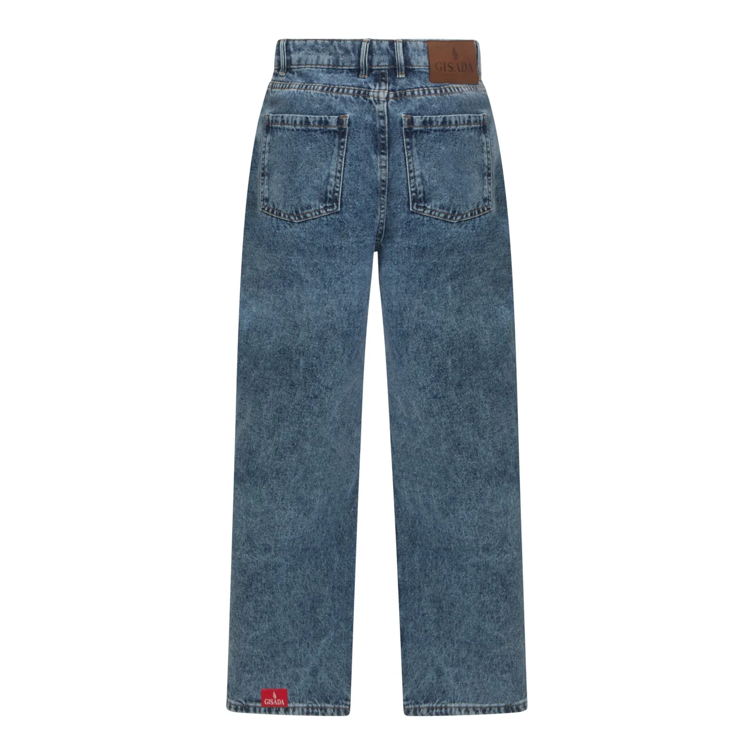 Gisada Boyfriend Crop jeans Snow Blue denim