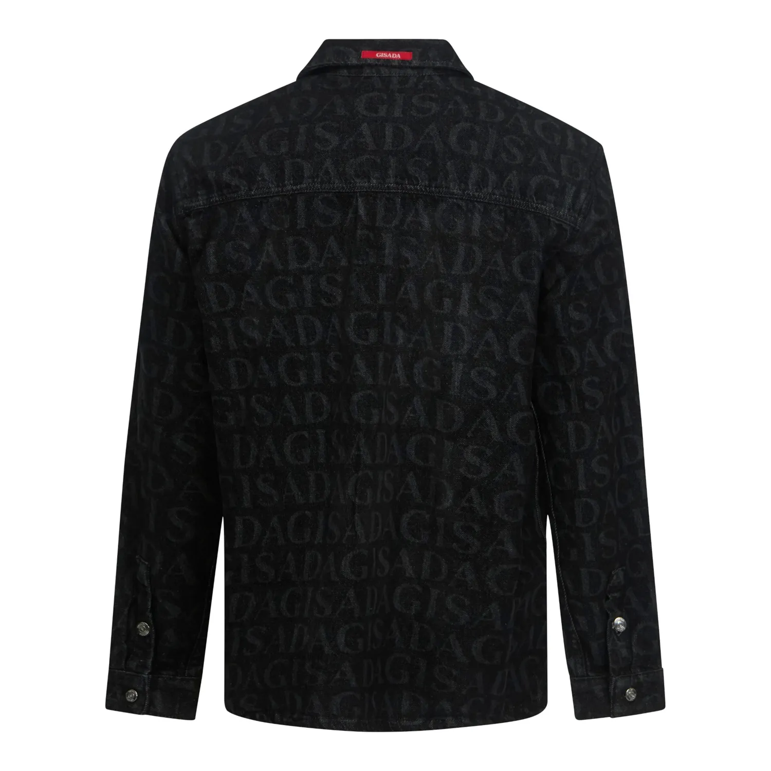 Gisada 1102 denimskjorte oversize svart bomull