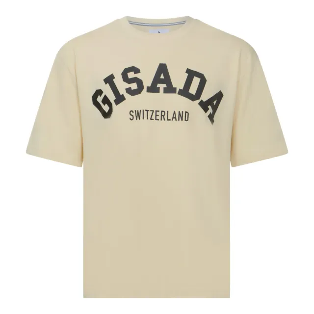 Gisada 1006 oversized t-skjorte beige college