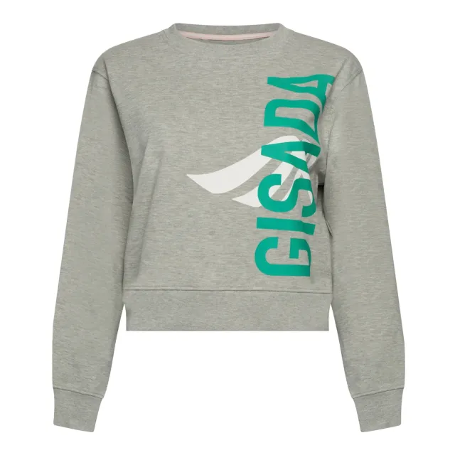 Gisada 6003 sweatshirt cool grey dame bomull