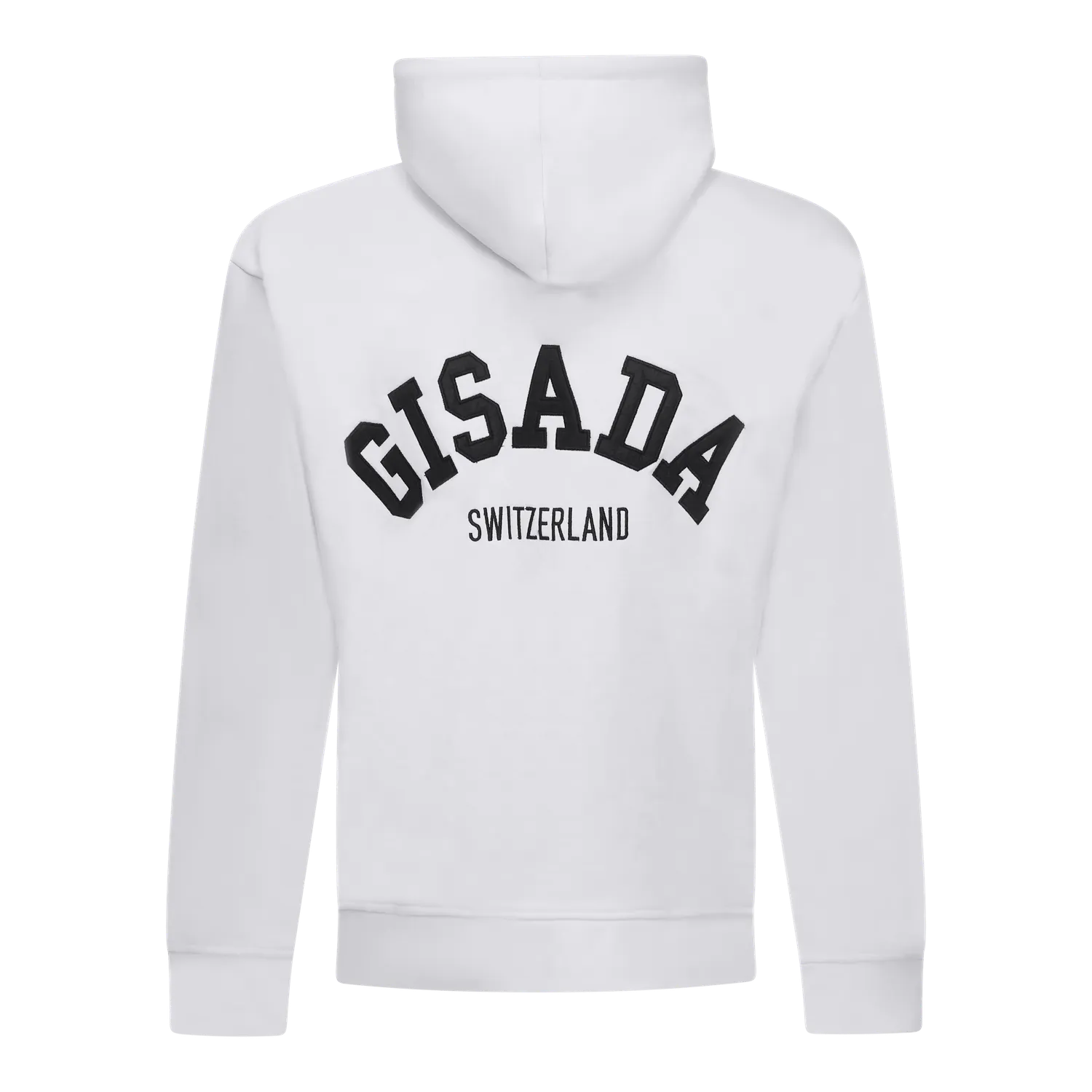 Gisada 3006 hettegenser hvit patch bomull