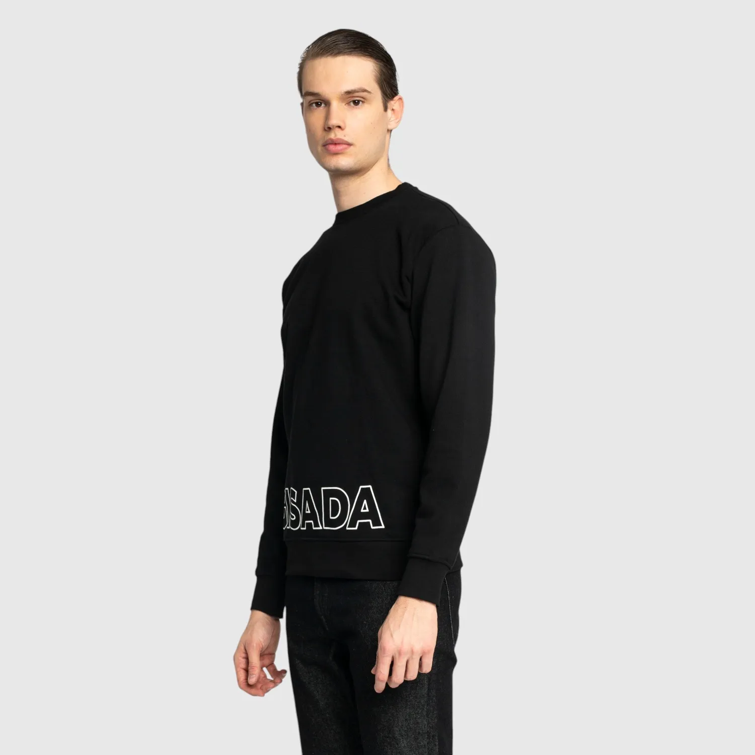 Gisada 3003 sweatshirt herre svart bomull