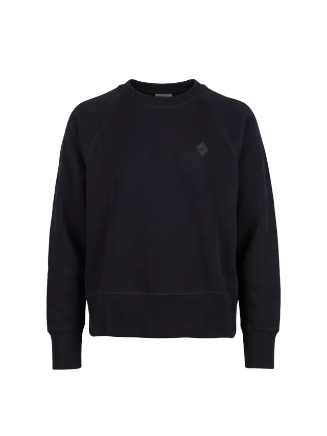 Gisada 6010 cropped sweatshirt dame svart bomull