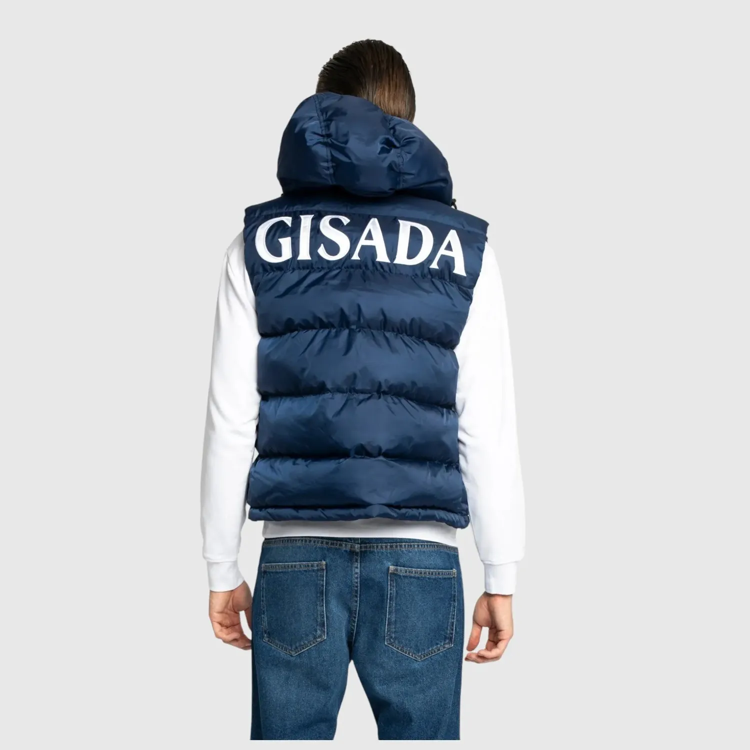 Gisada 1312 puffervest Navy quiltet nylon