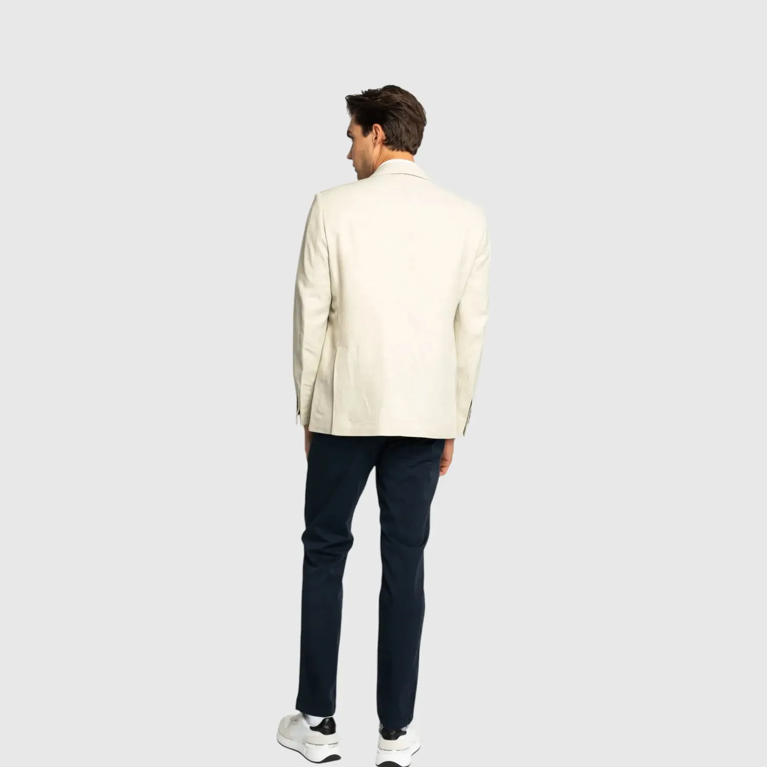 Gisada Barcelona 1601 blazer Beige linblanding