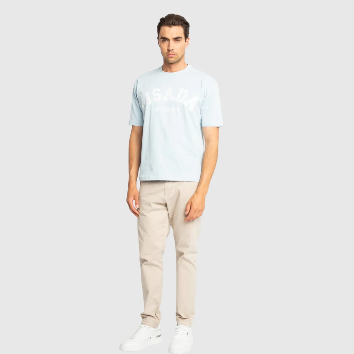Gisada Chicago 1006 t-skjorte ice blue oversized