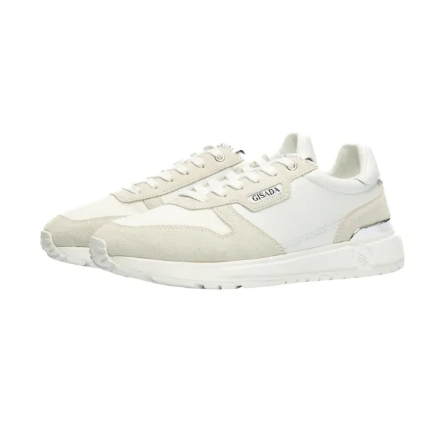 Gisada Retro Running sneakers hvit semsket