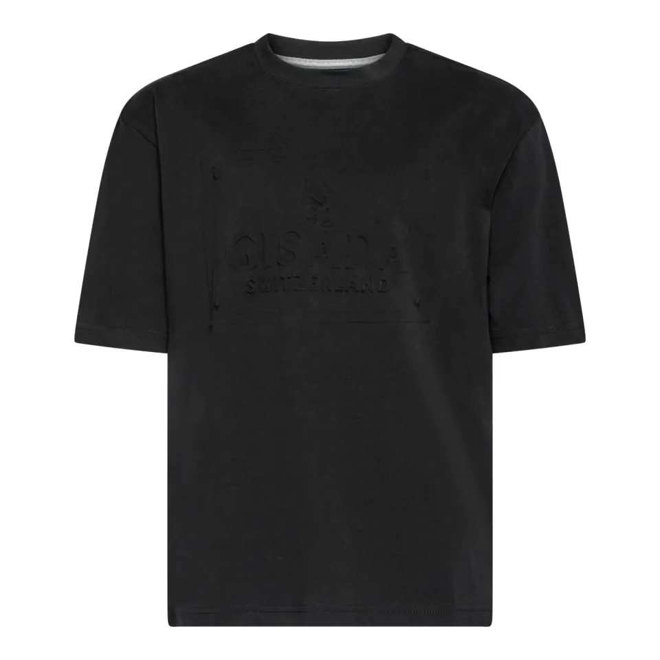 Gisada 1005 Chicago oversized t-skjorte svart kraftig bomull