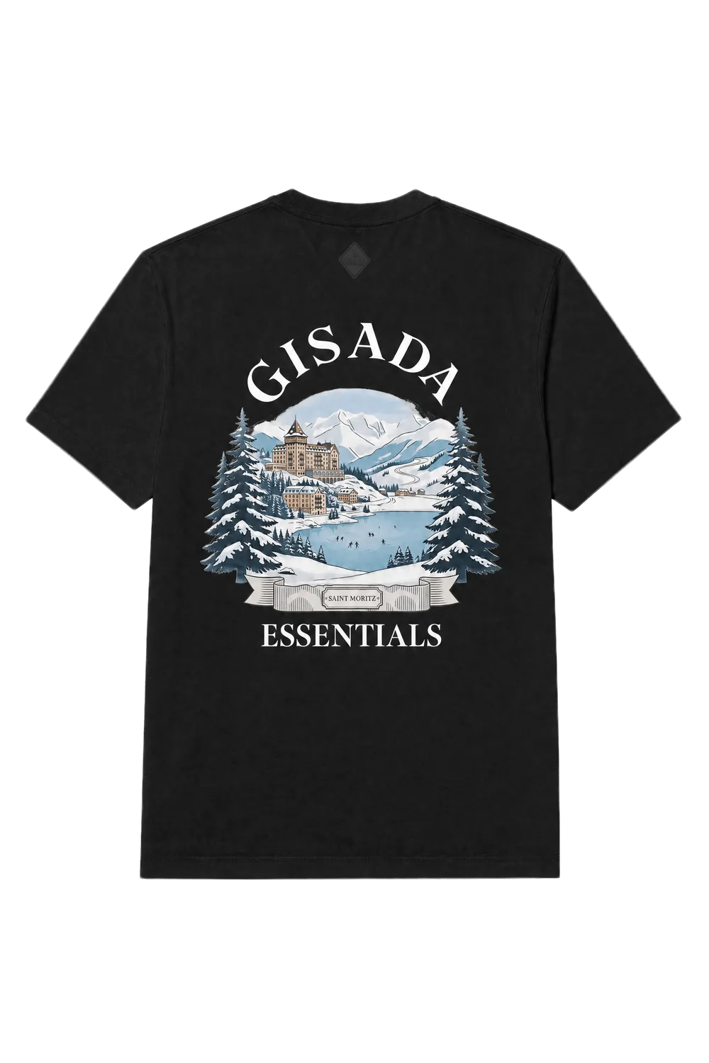 Gisada 1014 t-skjorte svart unisex bomull